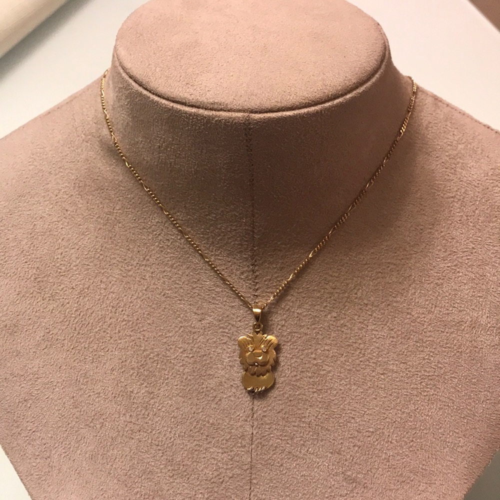 Gold Lion pendant